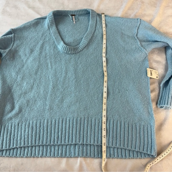 NWT Free People Brookside knit Tunic in Starlight Blue size S - Picture 10 of 13